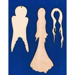Aniołek 3-częściowy  mini  21x7cm